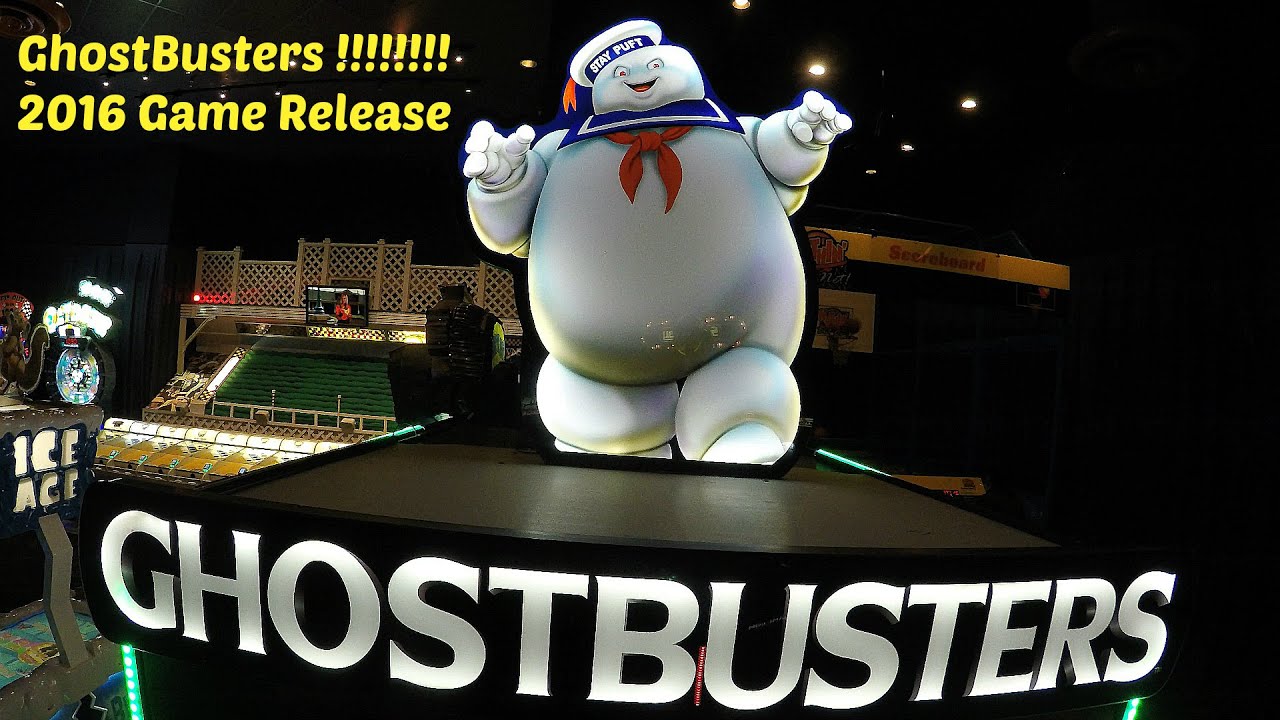 2016 Ghostbusters Arcade Gameplay Video 2 Player Kids Fun Against The Stay Puft Marshmallow Man