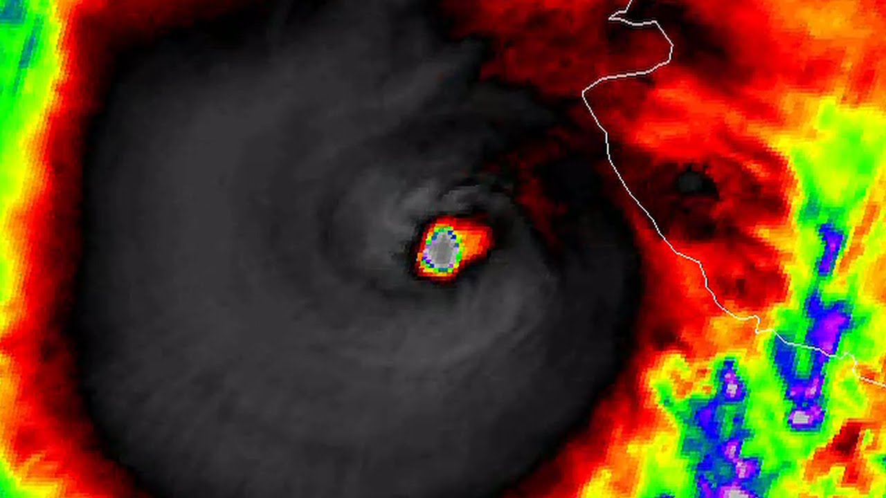 4K Visible and Infrared Satellite Loop of Hurricane Lidia (2023)