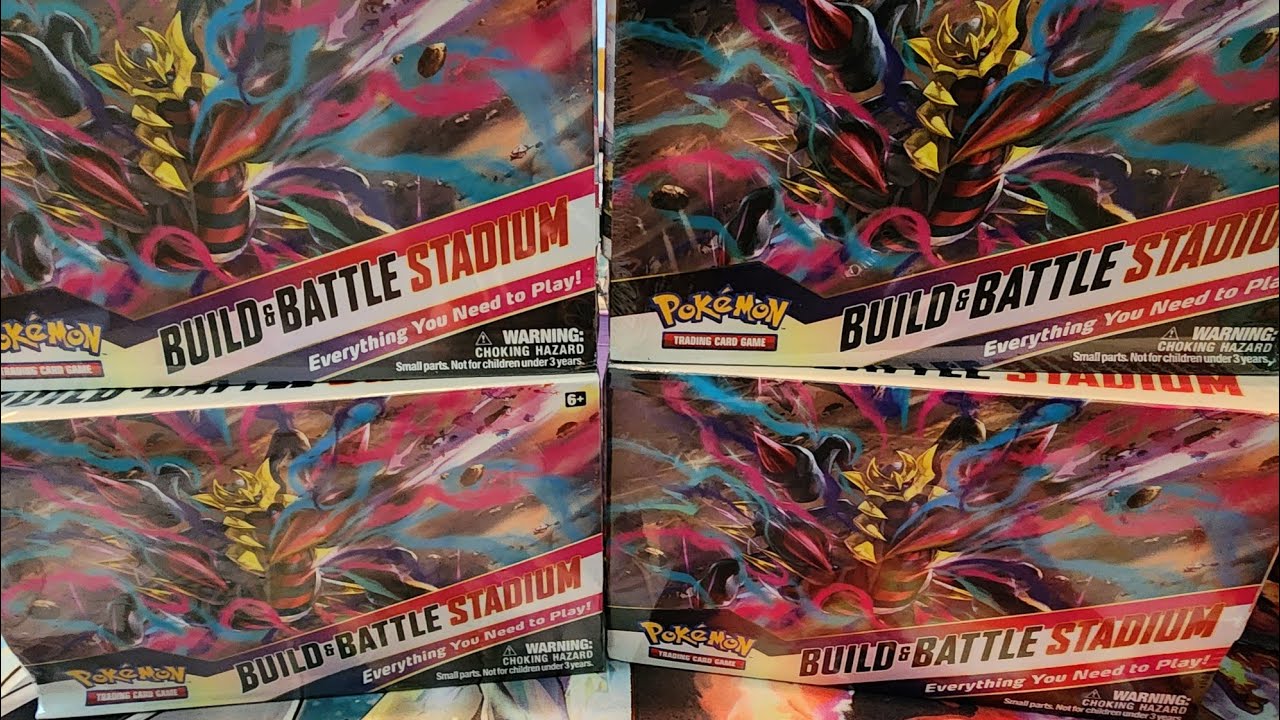 Opening 4 Lost Origin Build and Battle Stadium - Discount Pokemon Cards At Gamestop