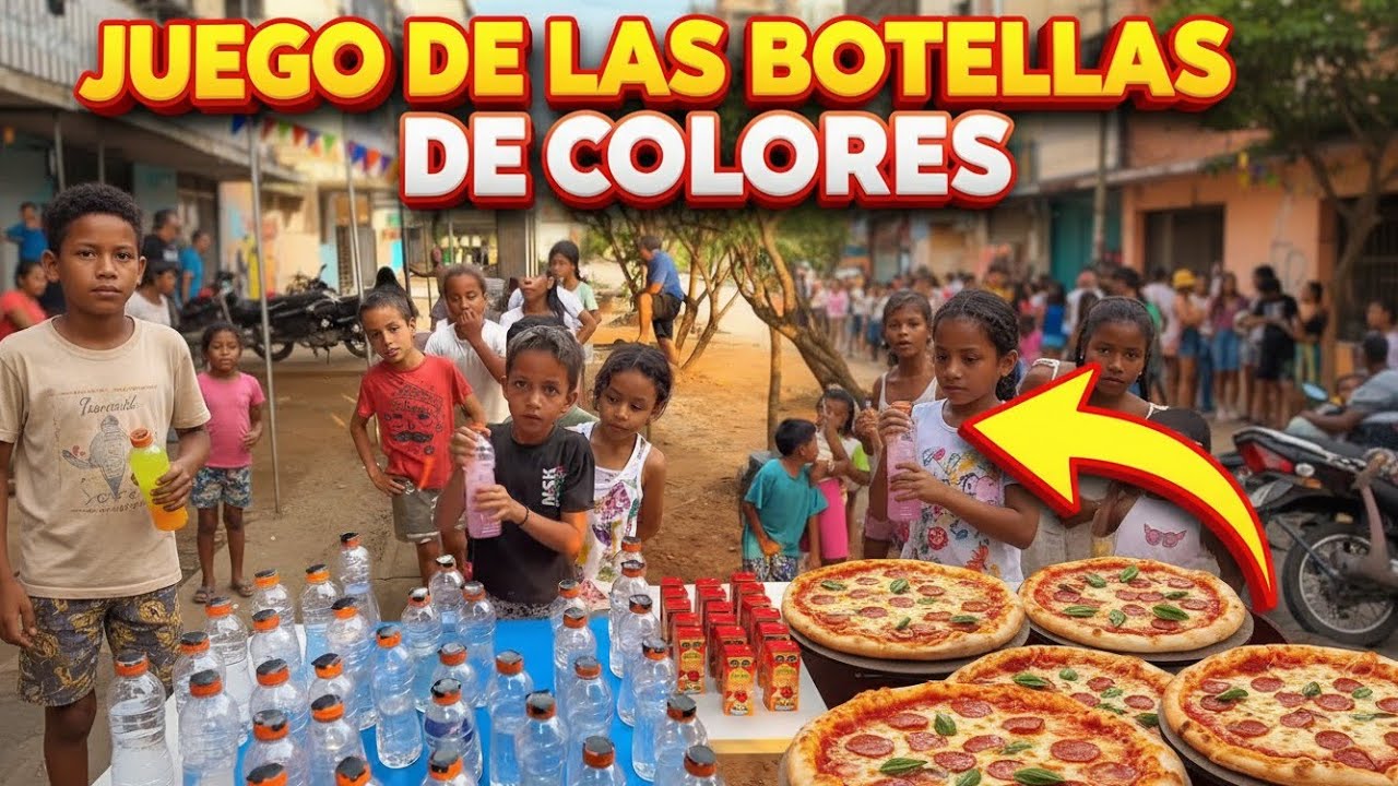 🍕Regalo ricas pizzas si encuentras las botellas coloridas💥🎁