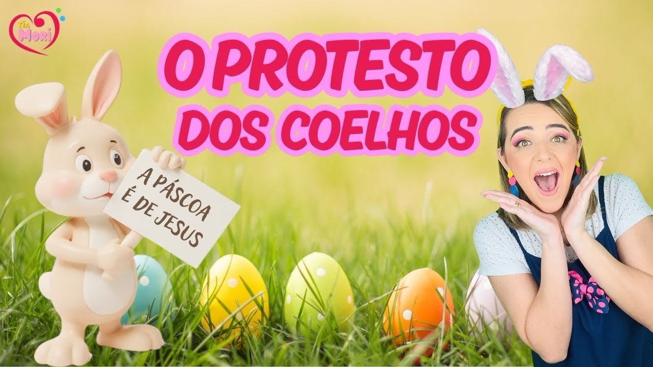 O PROTESTO DOS COELHOS - Coreografia - A PÁSCOA É DE JESUS | Flávia Grégio na voz de Zizi #tiamori 