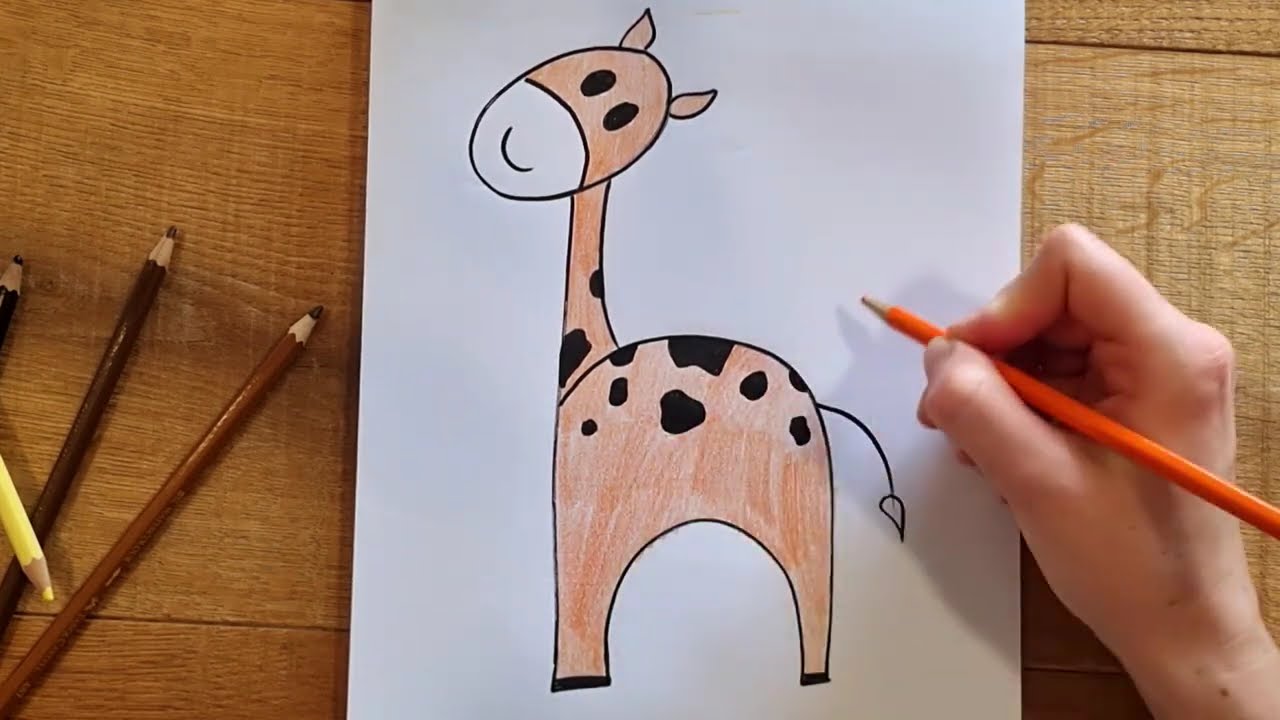 Disegniamo insieme una Giraffa, semplice e veloce