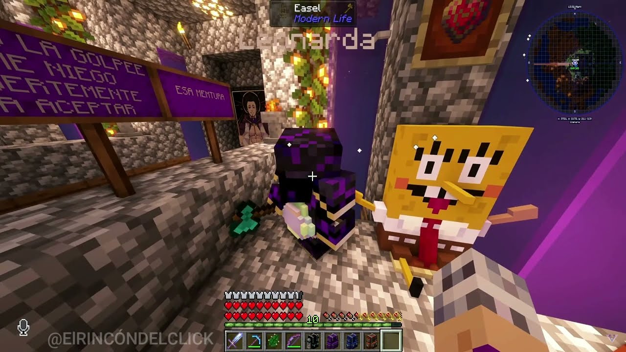VEGETTA se entera que LEONARDA perdió una vida... 😢😭 QSMP