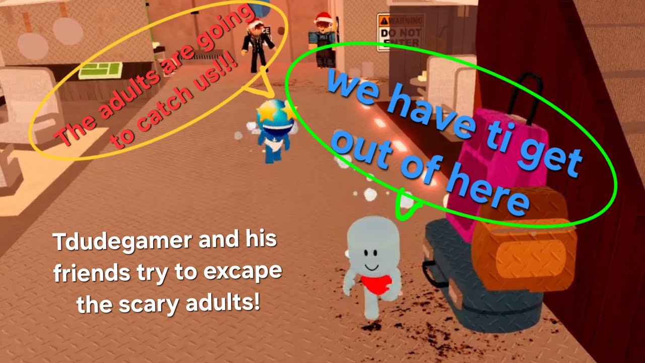 Tdudegamer and his friends become baby's in roblox!