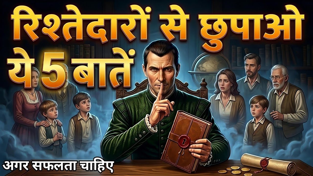 रिश्तेदारों से ये 5 राज छुपाओ वरना बर्बाद हो जाओगे | dark psychology | machiavelli in Hindi