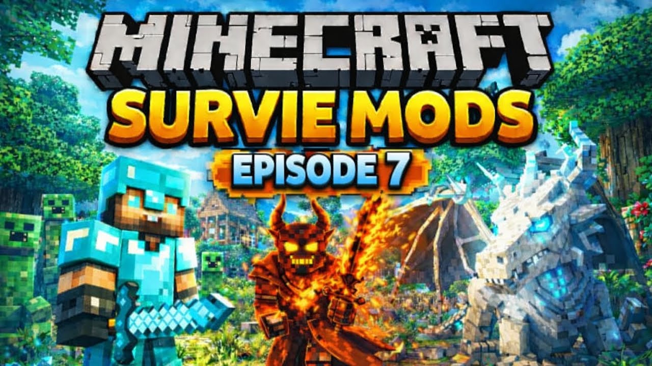 MINECRAFT SURVIE MODS #7 L'ENDER DRAGON & LES CRÂNES DE WITHER 