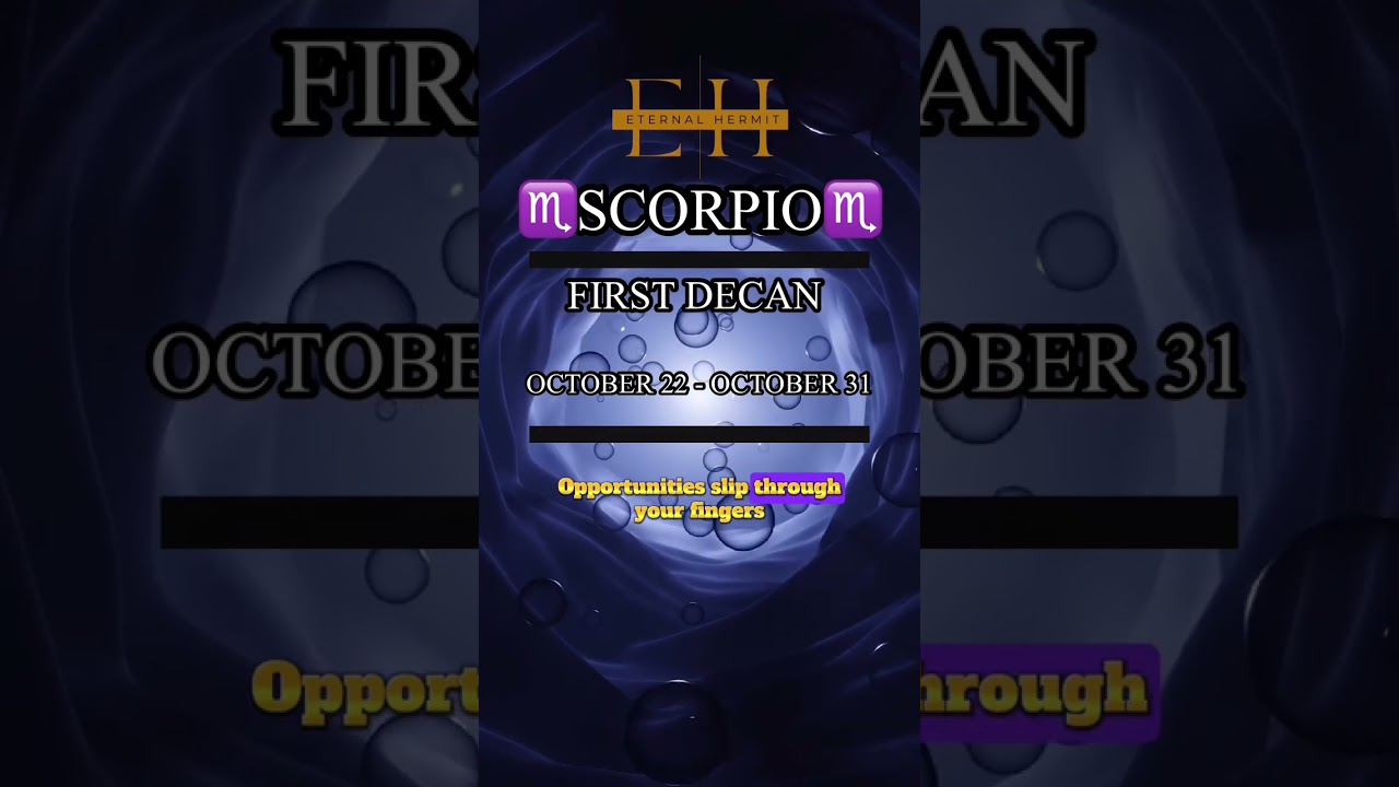 Scorpio First Decan
