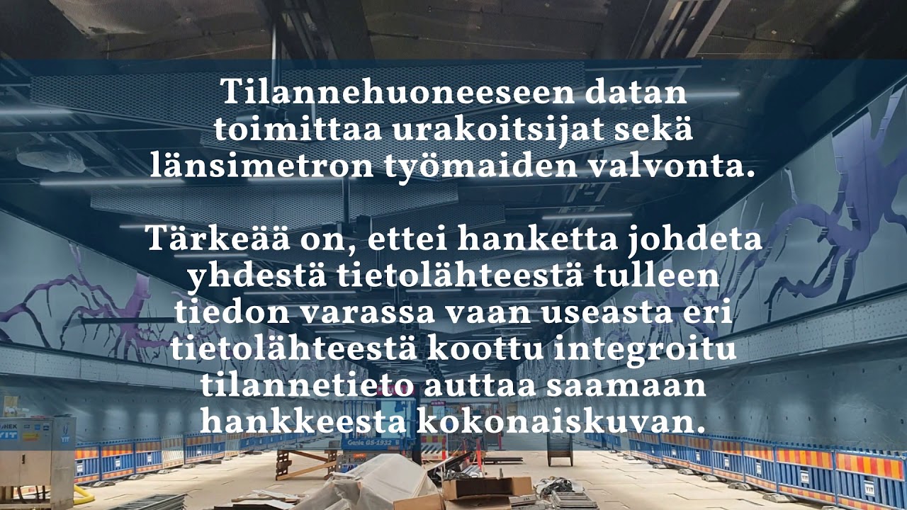Tiesitk&ouml;, ett&auml; Matinkyl&auml;-Kivenlahti-osuuden rakentamista seurataan projektin tilannehuoneessa?
