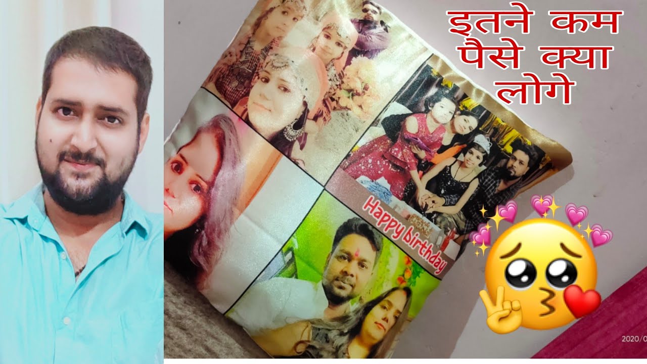 PERSONALISED CUSHION | 310 rs. ONLY | REVIEW | COLLAGE PILLOW 12*12 | CHHOTI PROBLEMS