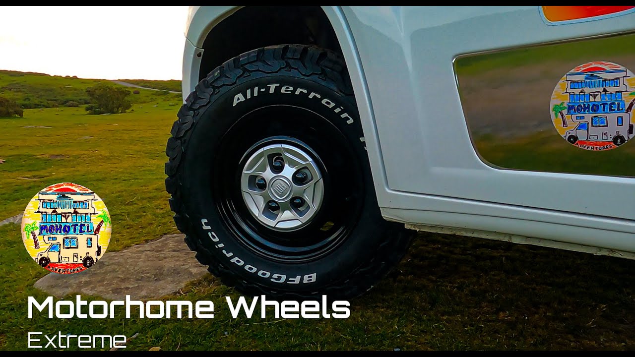 Motorhome B&uuml;rstner Extreme wheels super grip BFGoodrich tyres all terrain