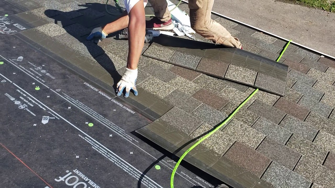 Black Hills Exteriors :  F-wave revia shingle installation