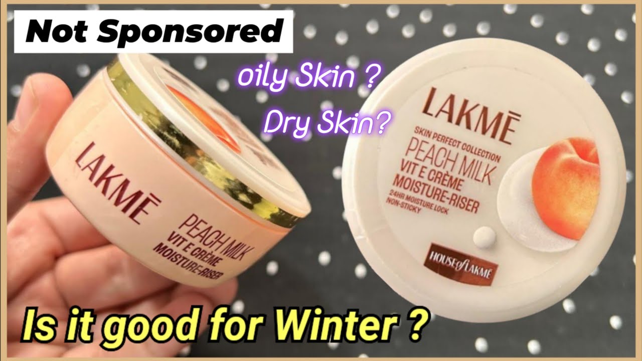 Lakmé peace milk soft crème review || Lakme peach milk moisturiser review honest for dry, Oily skin?