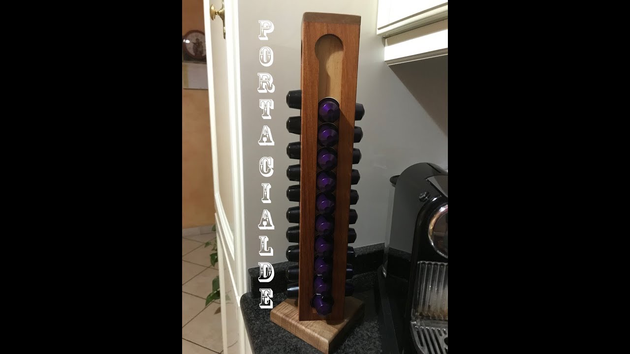 Porta capsule caffè in legno fai da te - DIY wood Coffee Pods Holder