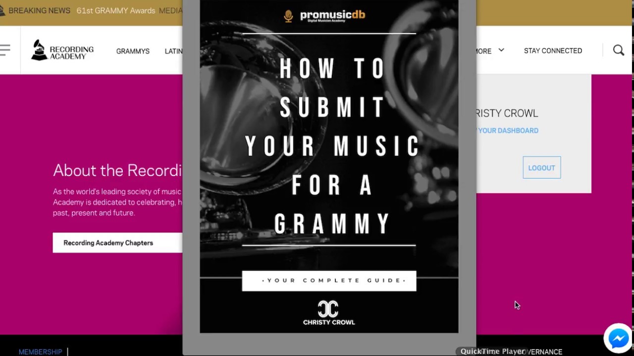 How To Submit Your Music For A Grammy (Video Tutorial)