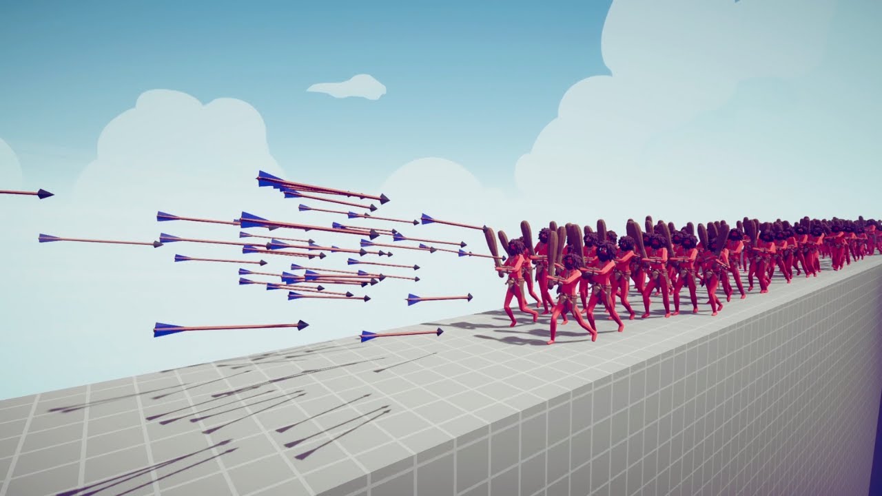 ELITE ARCHERS BRIDGE DEFENSE vs 100+ MELEE UNITS - TABS | Totally Accurate Battle Simulator