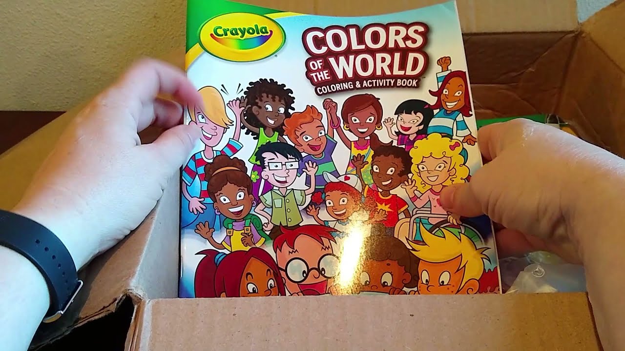 Unboxing of Crayola Colors of the World Set and More