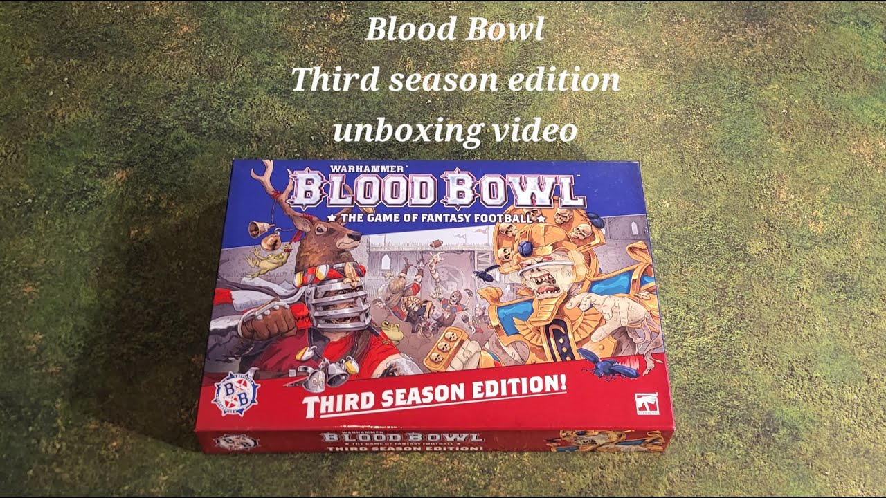 Видео распаковки Warhammer: Blood Bowl: Third Season Edition