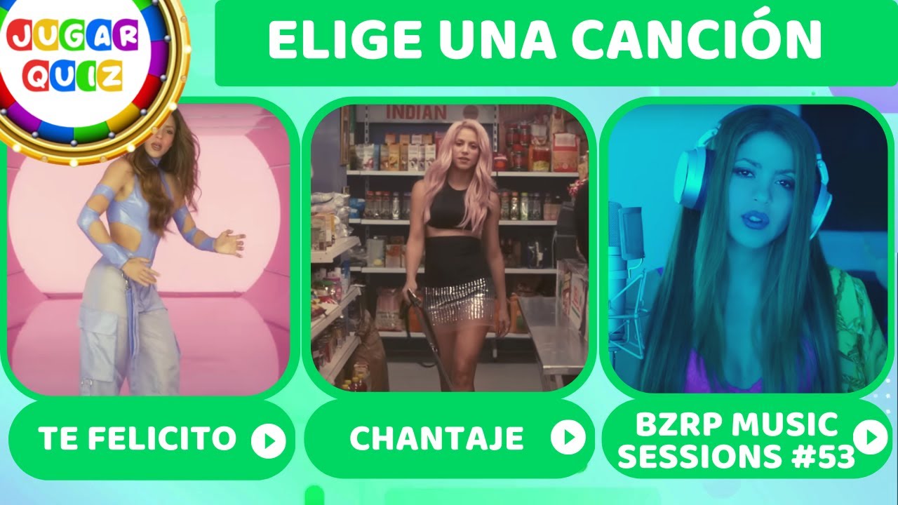 Elige solo una CANCIÓN de Cantantes Famosos 🎸♬ | Reto Música | Jugar Quiz Trivia