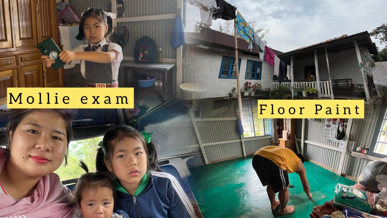 Mollie exam laitah || Inn suh theng nale colour Floor Paint ep2 kanu nikho u ana vekit ute🫶🏻