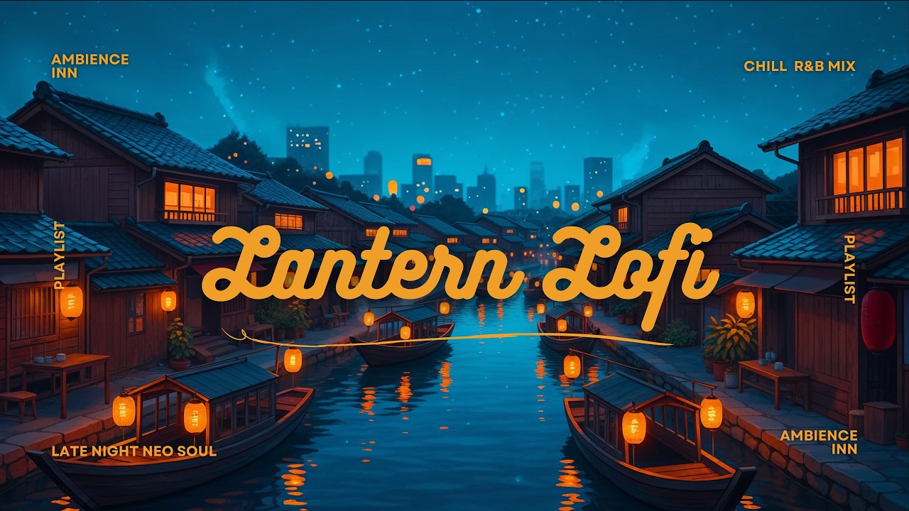 Chill R&B / Neo Soul Ambience for Focus & Relaxation🌙Lantern Canal Nights