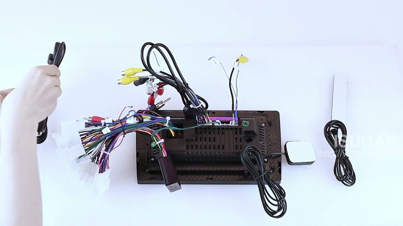 ISUDAR-Universal Car Radio-How to connect the wiring harness