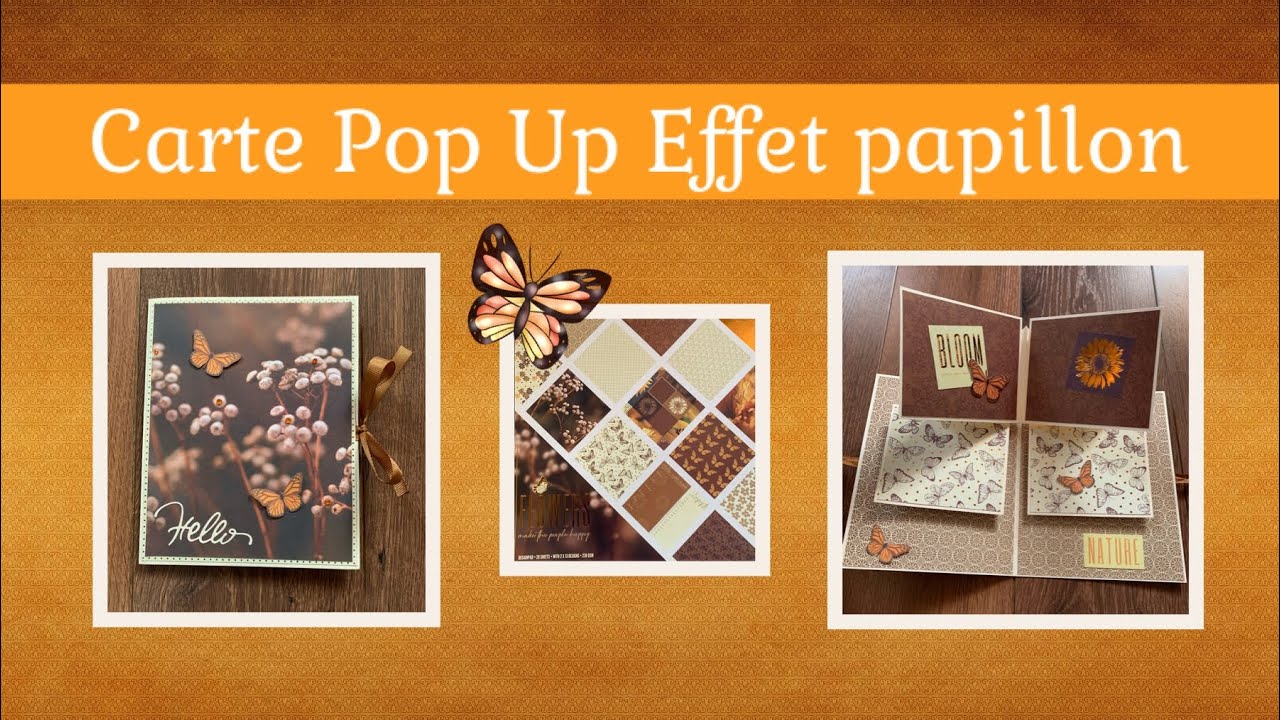 TUTO SCRAP Carte Pop Up #5 Effet Papillon 🦋