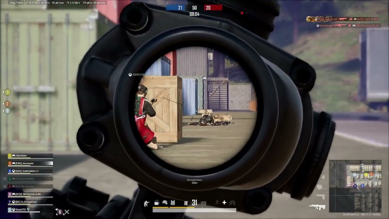 Pubg console aug x4 scope
