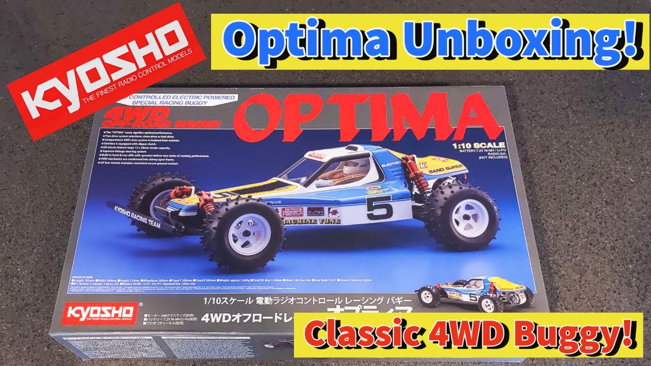 Kyosho Optima Unboxing! My First Legendary Kyosho Kit!