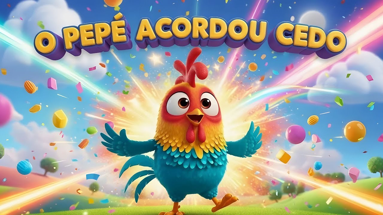MÚSICAS INFANTIS  : O PEPÉ ACORDOU CEDO  E OUTRAS MÚSICAS   #3palavrinhas #galinhapintadinha