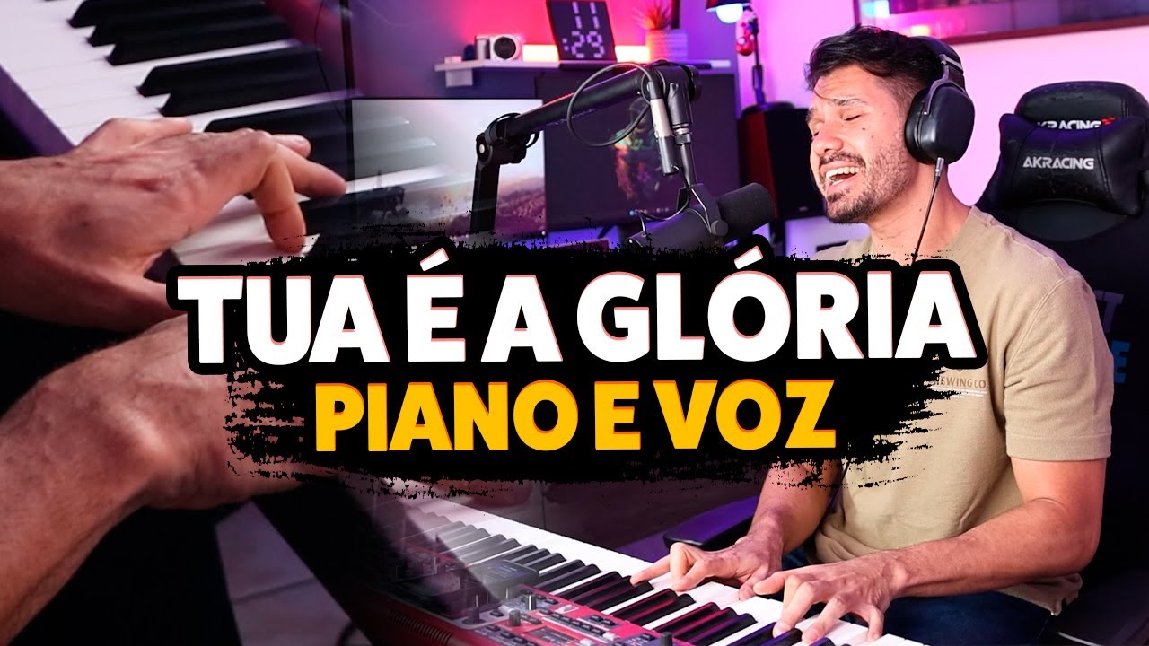 Tua é a Glória (Rachel Novaes) Cover Piano e Voz