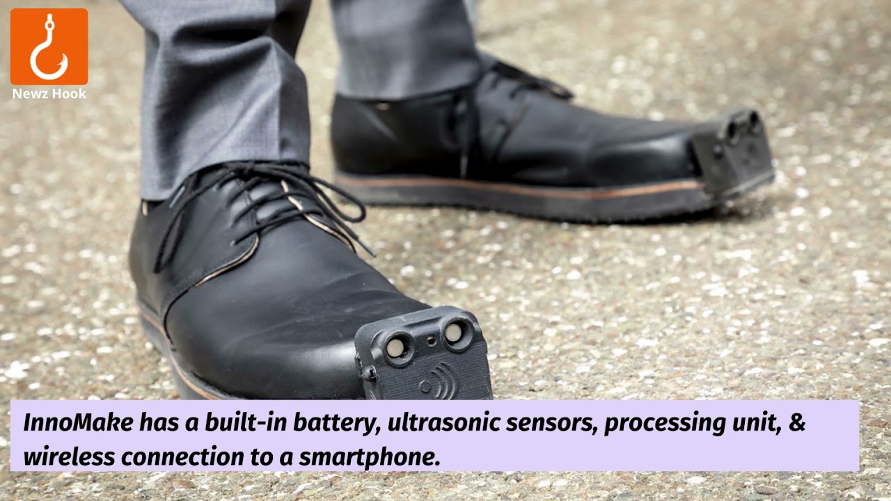 Smart shoe InnoMake helps visually impaired people detect obstacles while walking