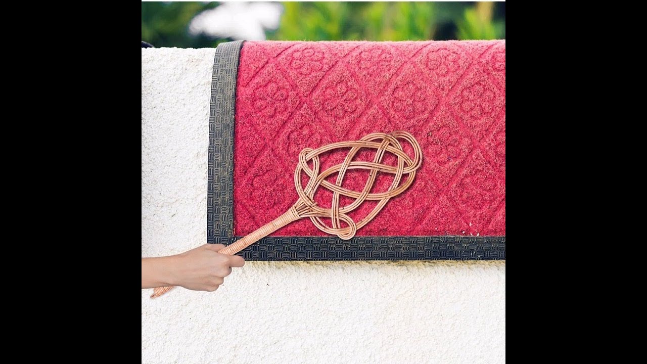 @SkennovaThailandAuthentic Rattan Carpet Rug Beater Handmade