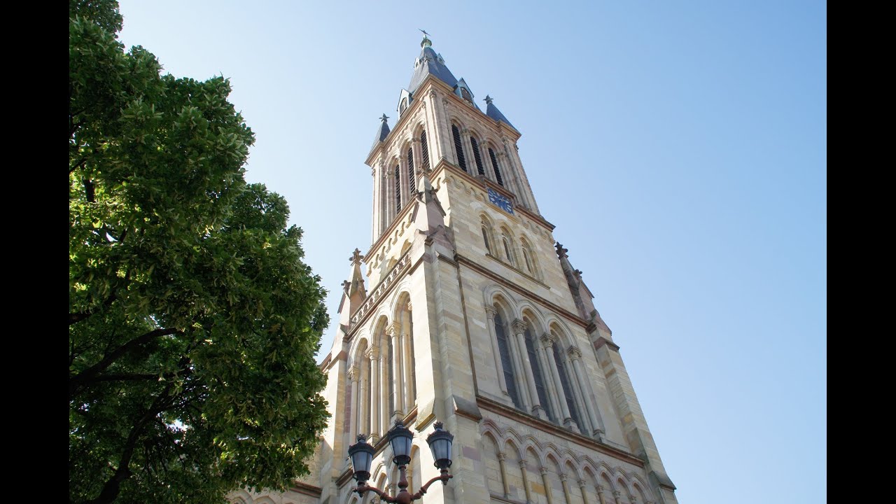 Eglise Saint-Etienne de Mulhouse - Présentation des 6 cloches puis sonnerie du plénum