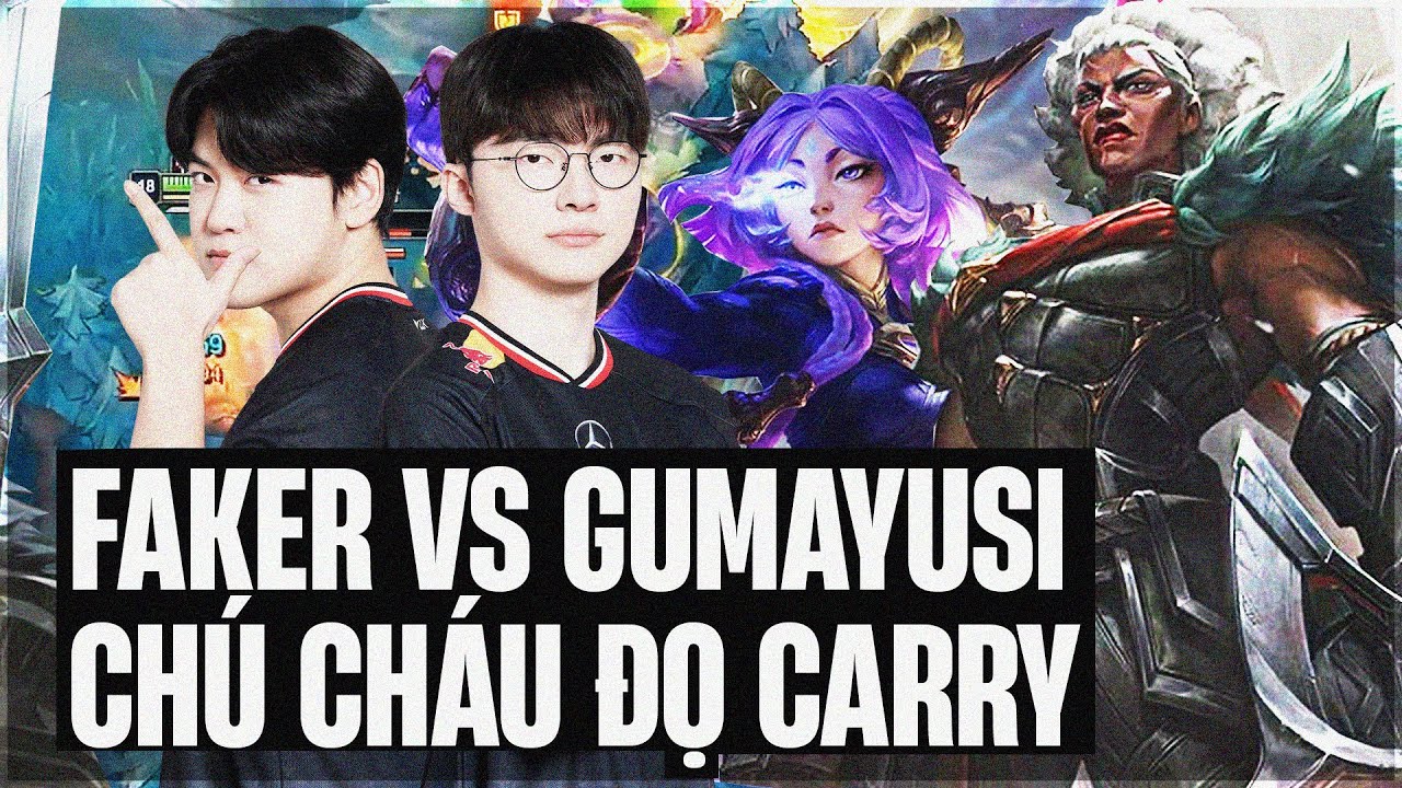 GAME ĐẤU RANK HÀN KHÔNG THỂ KỊCH TÍNH HƠN VỚI MÀN ĐỌ CARRY GIỮA FAKER VÀ GUMAYUSI
