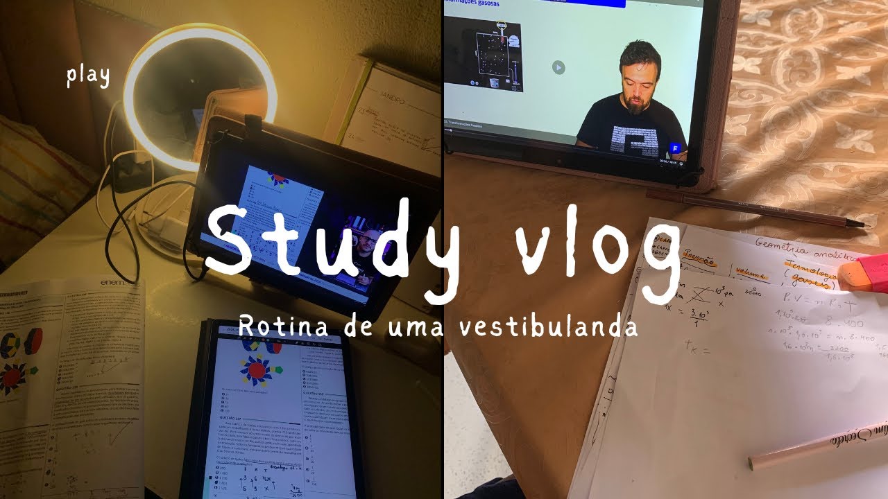 STUDY VLOG| vestibulanda de medicina, tentando conciliar estudos com o trabalho clt ✨📚