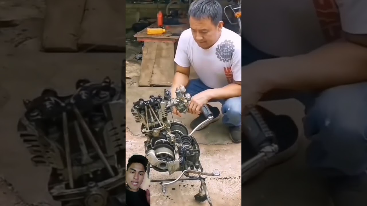 así funciona un motor 4 tiempo 100% real / impresionante 😱 