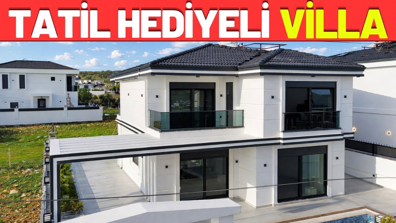 TAPUDAN SONRA TATİL HEDİYE ,Satılık 4+1 Villa-A664 #didim #satılık #villa 