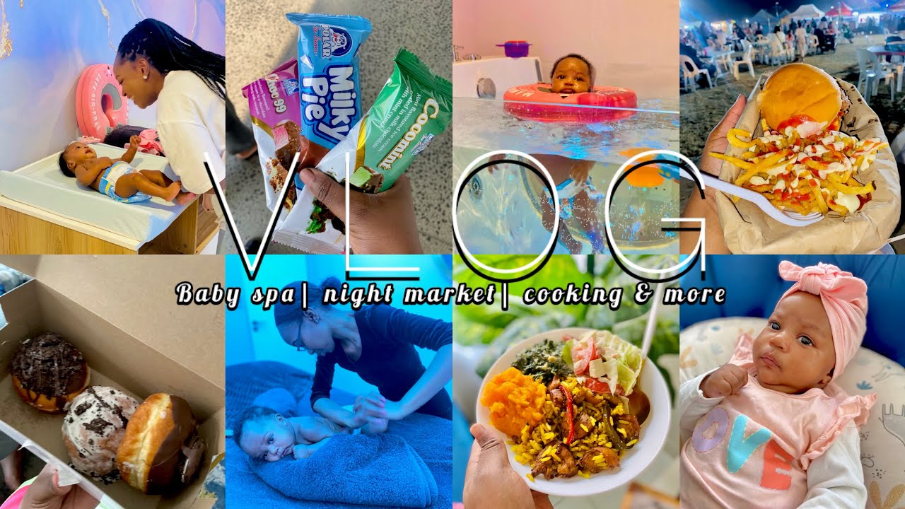 VLOG: The night market carnival city| baby spa hydrotherapy | shopping |cooking| SA YouTuber 🇿🇦