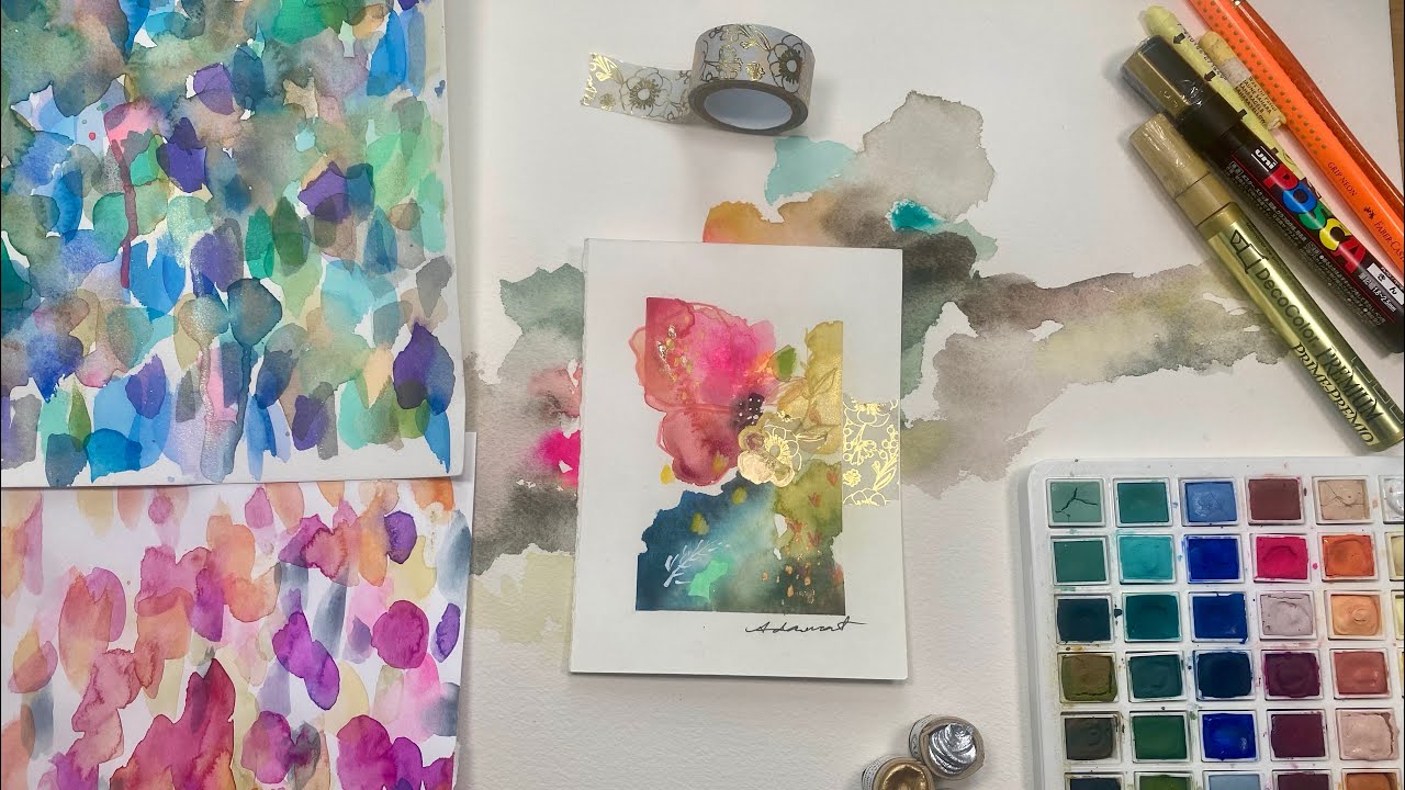 Watercolour painting, swatching, and art inspiration.