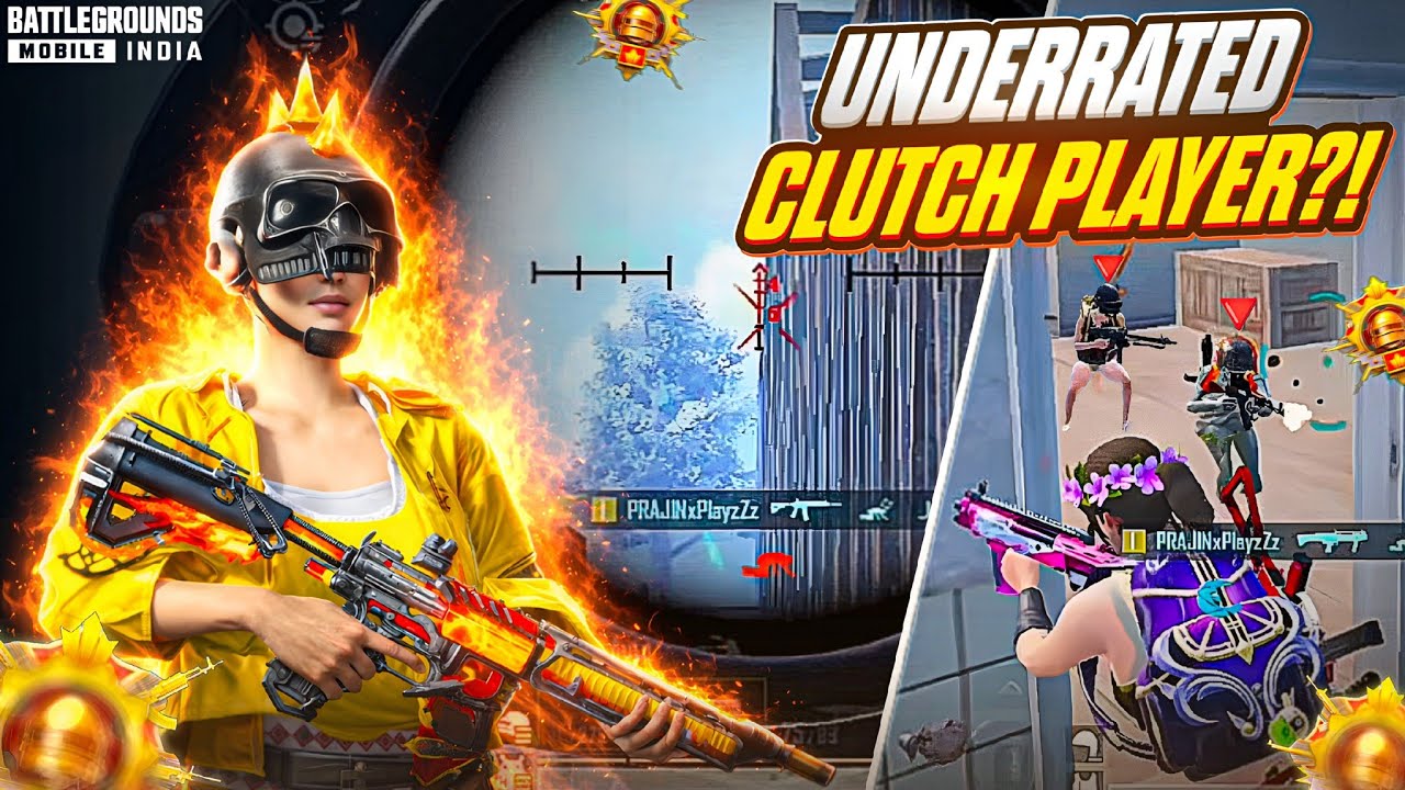 Most Underrated Clutch Player 🔥 Intense 1v4 Clutches In Top Tier Lobby | BGMI
