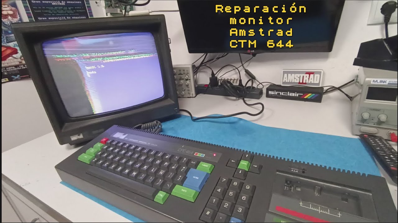 Reparación monitor Amstrad CTM 644. Imagen distorsionada.