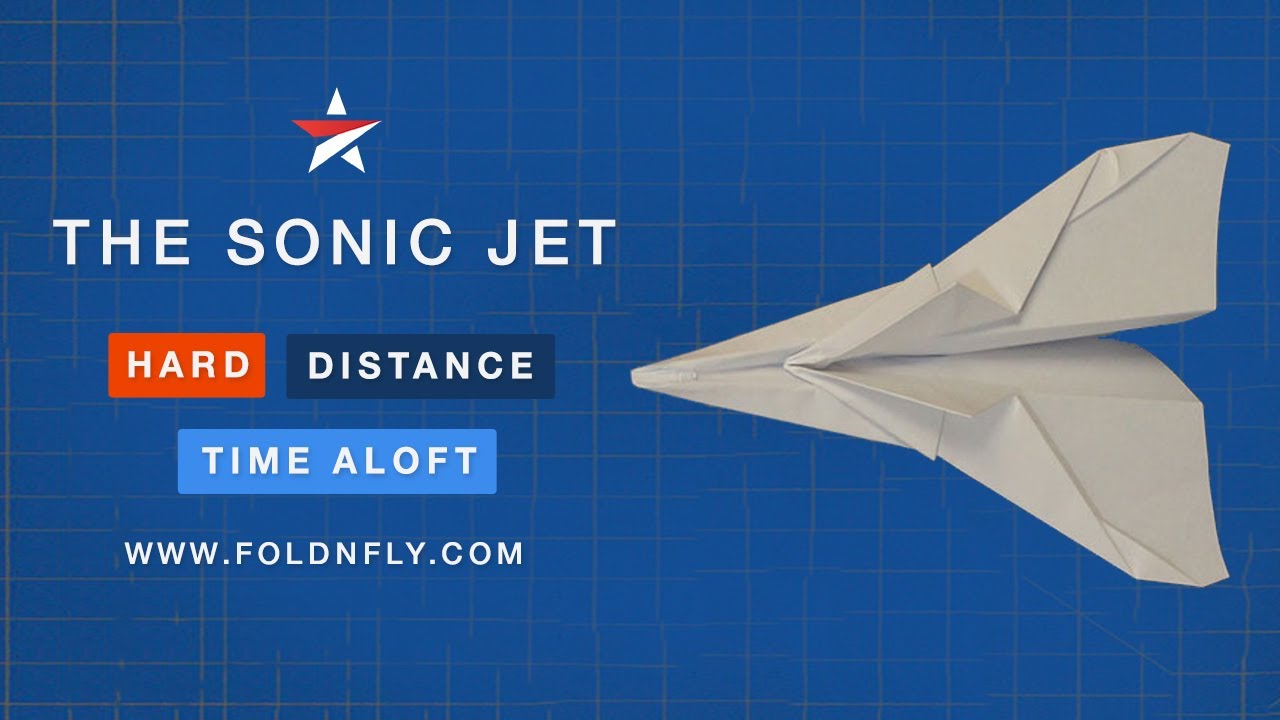 ✈ Еще один реактивный самолет, который отлично стреляет — Sonic Jet — Fold 'N Fly