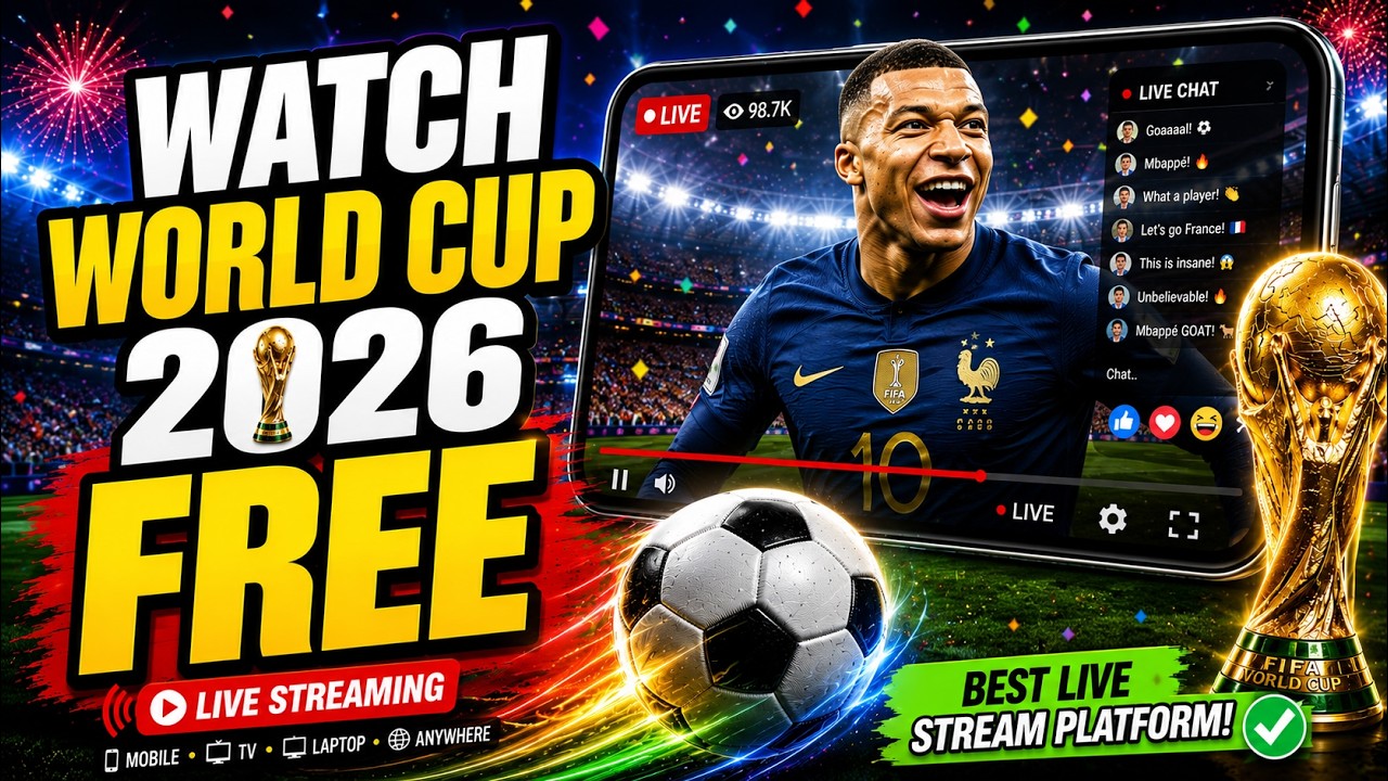 How to Watch FIFA World Cup 2026 Free! ⚽ Best Live Stream Platform