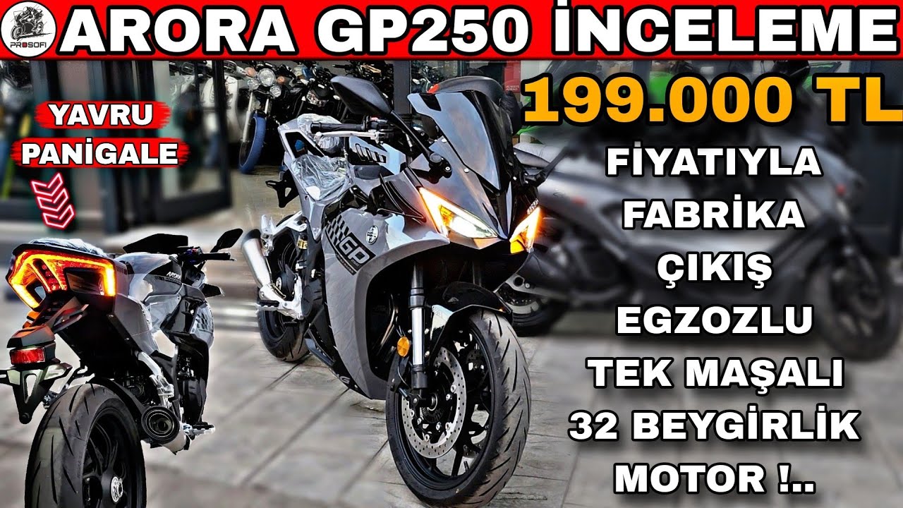 ARORA GP250 İNCELEME & CEZA YEME GARANTİLİ EGZOZ VE TEK MAŞA !.. YEDEK PARÇASI VAR (ŞAKA DEĞİL)
