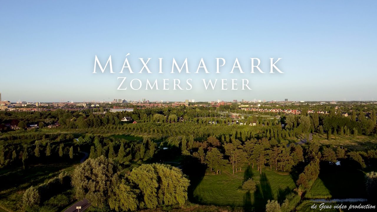 Zomers weertje in het Maximapark - Drone beelden 4k