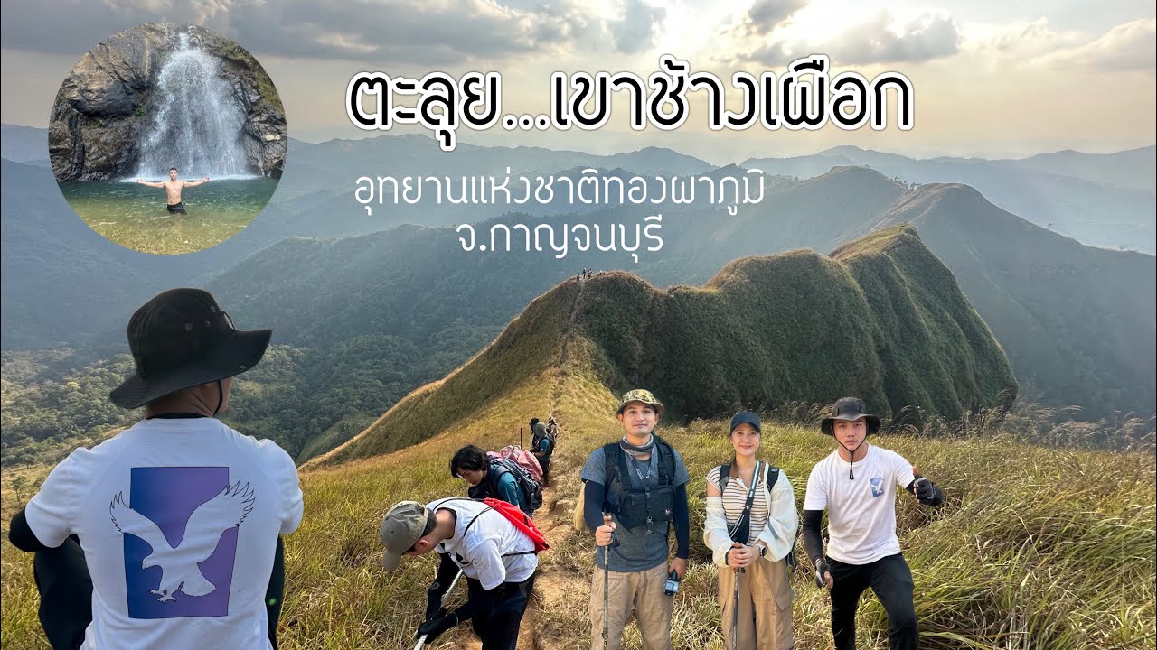 ตะลุย เดินเขาช้างเผือก พิชิตสันคมมีด และจุดสูงสุดเขาช้างเผือก อุทยานแห่งชาติทองผาภูมิ จ.กาญจนบุรี