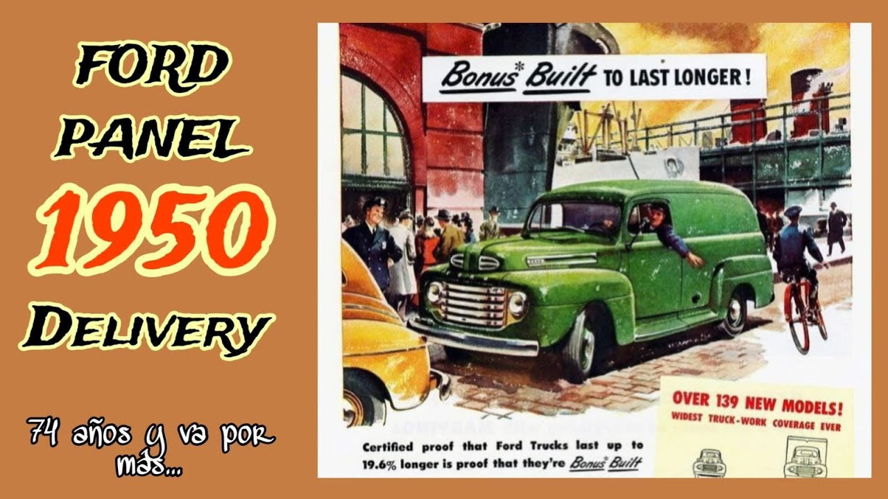 Ford 1950 Panel Delivery || motor v8 tapa plana creados para durar 🏁