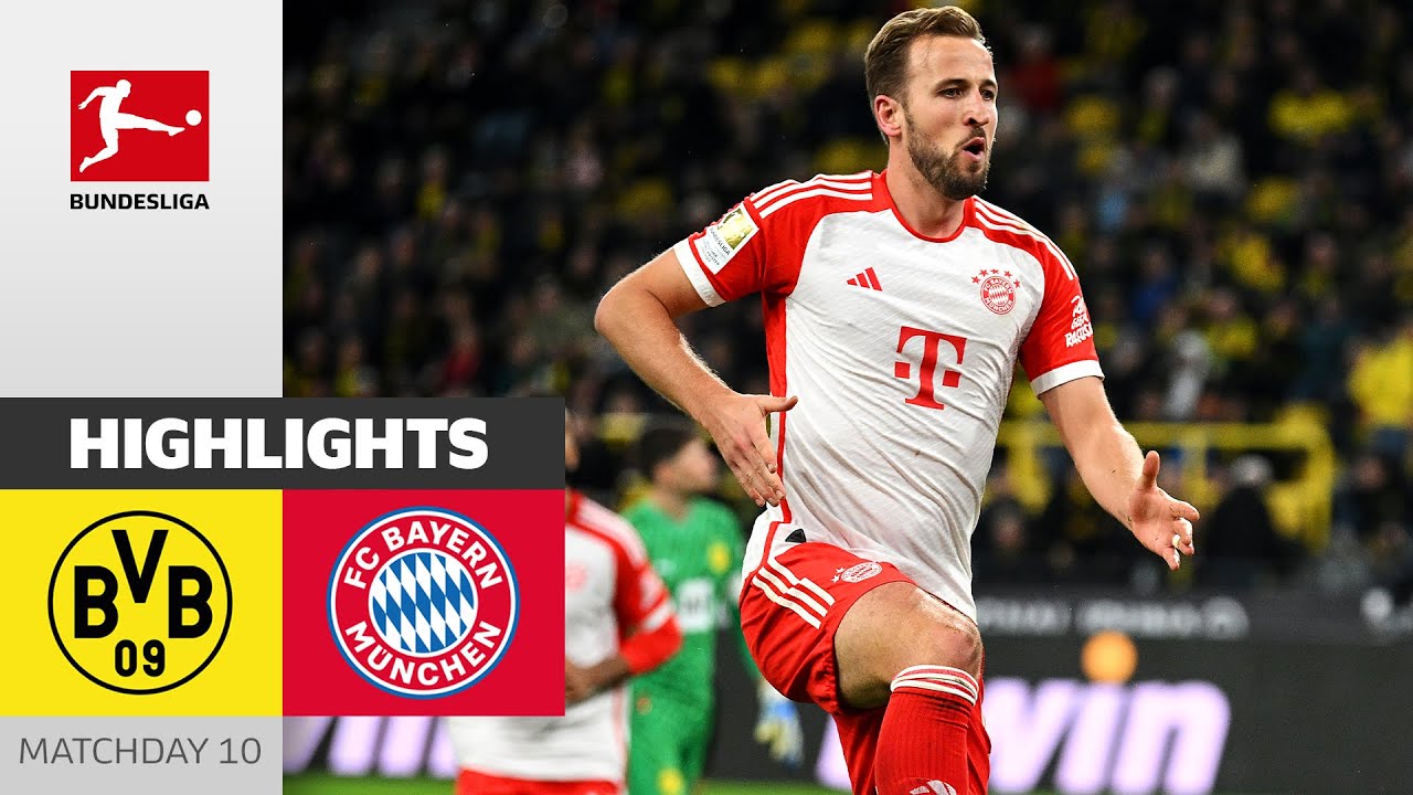3x⚽ Harry Kane! | Borussia Dortmund - FC Bayern M&uuml;nchen 0-4 | Highlights | MD 10 &ndash; Bundesliga 23/24