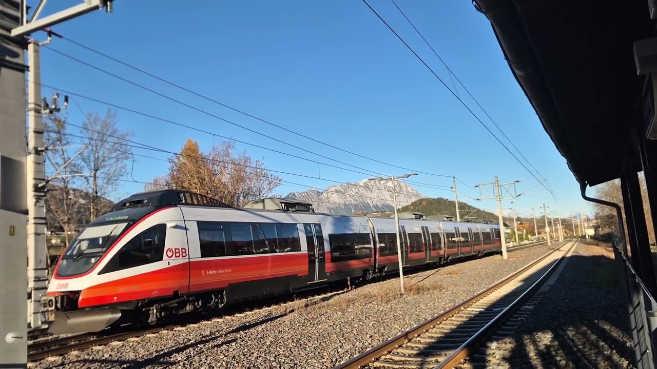 Regionalzug 4478 am 10.11.2025 in Gröbming