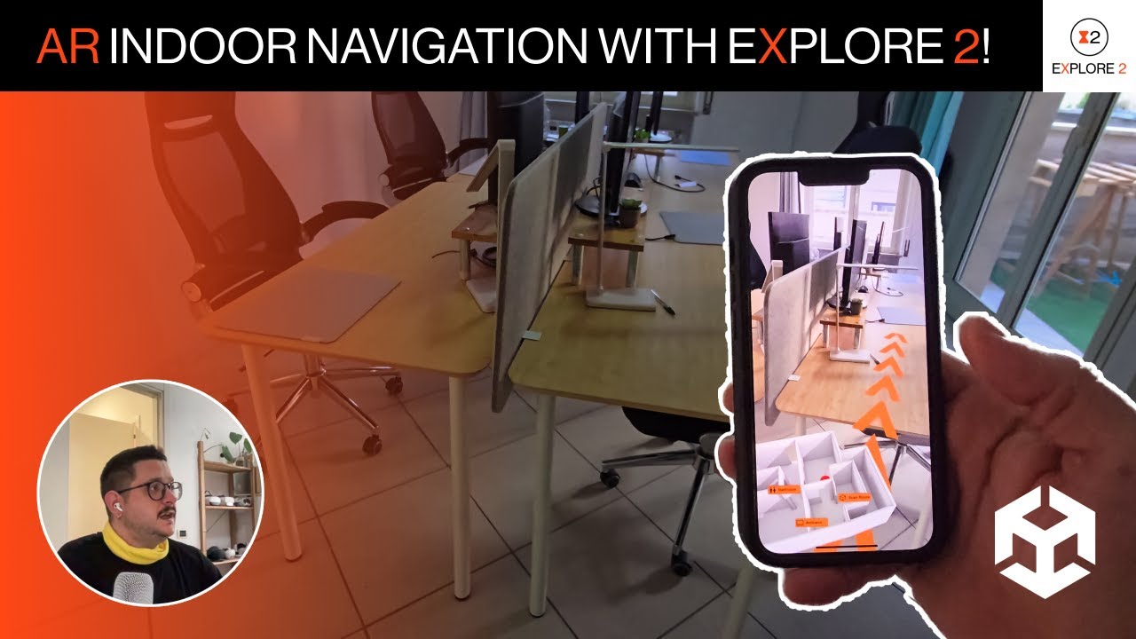 AR Indoor Navigation Using Unity And Explore 2!